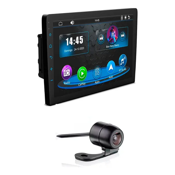 Central Multimidia 9 Mp5/bt/usb + Câmera Ré Borboleta 2x1 Foto 1