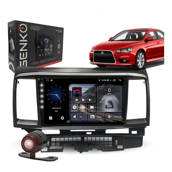 Central Multimídia 9 Polegadas Mitsubishi Lancer Android Gps Cor Mitsubishi Lancer 2011 Foto 1