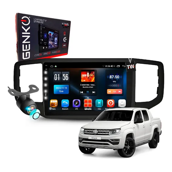 Central MultimÃdia Amarok 2017 À 2023 Carplay Bluetooth 9pol Cor Volkswagen Amarok 2021 Foto 1