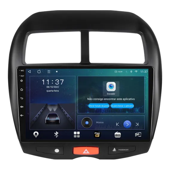 Central Multimídia Mitsubishi Asx 10pol 4+64gb +carplay+ 4g Foto 1