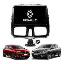 Central Multimidia Moldura 9 Polegadas Renault Logan Sandero Cor Preto Foto mini 1