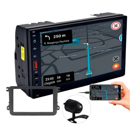 Central Multimidia Mp5 Gol G7 2016 2017 Bt + Câmera De Ré Foto 1
