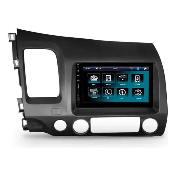 Central Multimídia Mp5 Honda Civic 2 Din 2007-2011 Foto 1