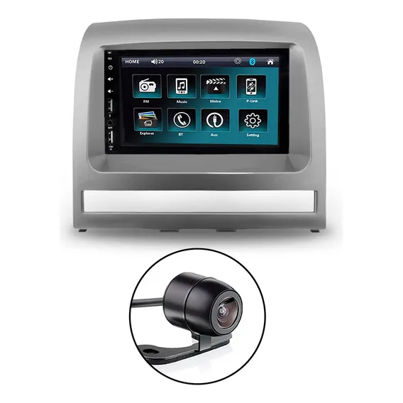 Central MultimÃdia Mp5 Usb Bluetooth 2din Siena Espelhamento Foto 1
