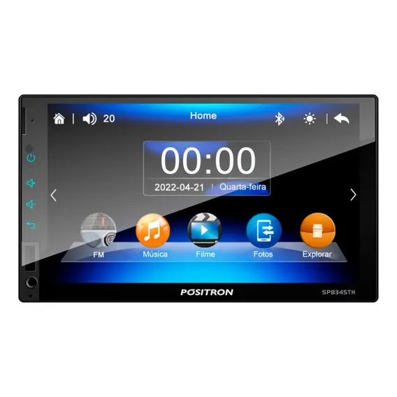 Central Multimídia Pósitron Sp8345th Bluetooth Espelhamento Foto 1