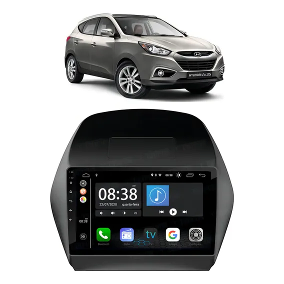 Central Multimídia Ultron Hyundai Ix35 10'' Android Foto 1