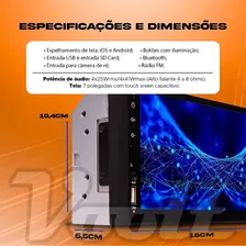 Central Multimídia Universal Mp5 2 Din Câmera Ré Espelham Foto mini  3