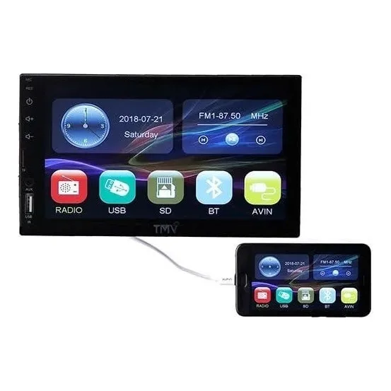 Central MultimÃdia Universal Touch Lcd 7 Polegadas Foto 1