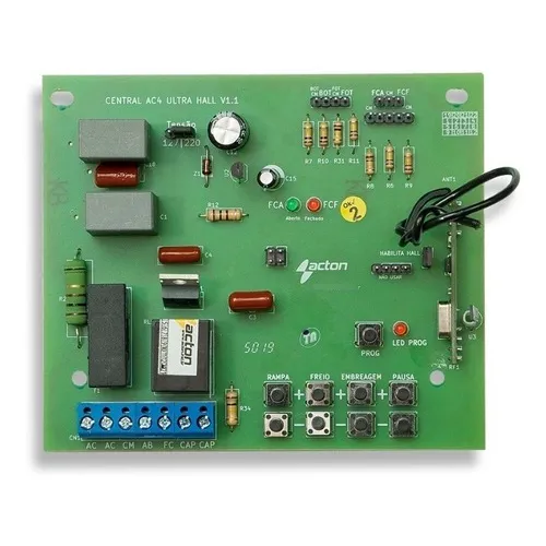 Central Placa Motor Portão CompatÃvel Rossi Sensor Hall Foto 1