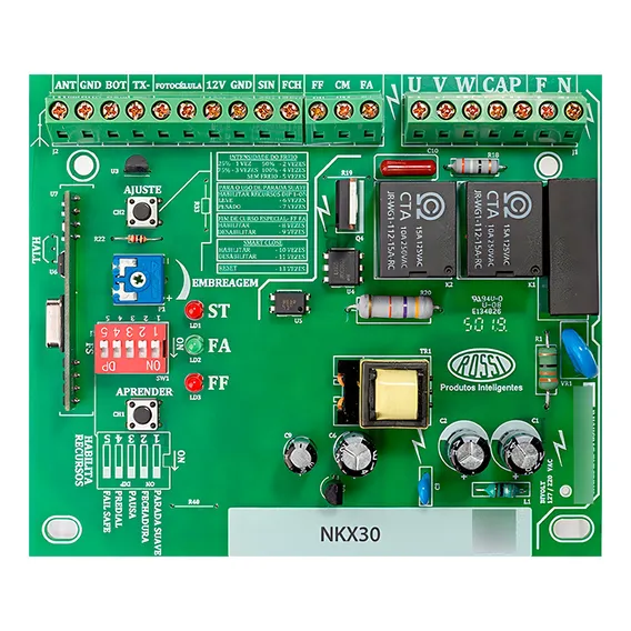 Central Placa Rossi Nkx30 Basculante Portão De Garagem Foto 1