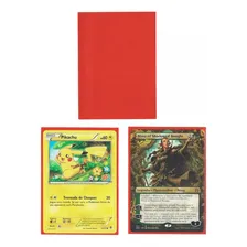 Central Shield Matte Vermelho 100 Sleeves Pokemon Magic Foto mini 2
