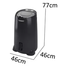 Centrífuga de roupas Wanke Sofia elétrica 15kg preta 220V Foto mini  2