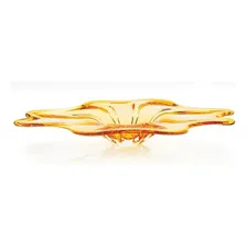 Centro De Mesa Cristal Murano Ambar São Marcos 68cm Foto mini 1