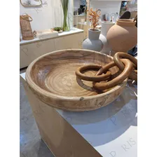 Centro De Mesa Decorativo Em Madeira 50cm 18577 Mart Foto mini 2