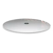 Centro De Mesa Girat贸rio Vidro Temperado 8mm Branco 60cm Foto mini 2
