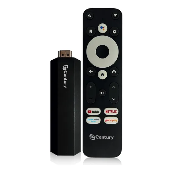 Century Smart Stick Android Tv 8gb Comando De Voz Chromecast conectividade Wi-Fi Streaming Stick Transforma Tv HDMI em Smart Foto 1