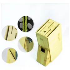 Cepo Universal Em Bambu Suporte Para Guardar Facas Tesouras Foto  mini 1