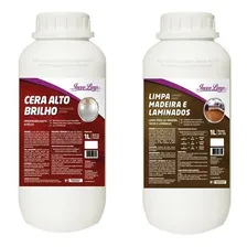 Cera Alto Brilho 1 Lt + Limpa Madeira 1 Lt Foto mini 1