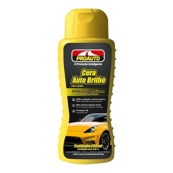 Cera Auto Brilho 200ml- Proauto Foto 1