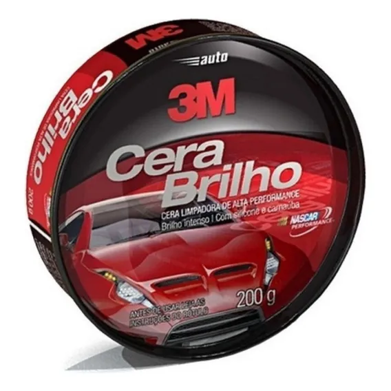 Cera Automotiva Carnaúba 200g 3m Brilho Intenso Foto 1