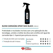 Cera Automotiva Vitrificadora Blend Black Vonixx + Pano Kers Foto mini 2