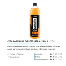Cera Carnaúba Express Ultra 1,5l Automotiva 2 Em 1 Vonixx Foto mini 4