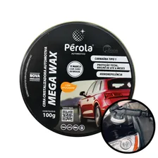 Cera Cristalizadora Automotiva Mega Wax 100g Com Aplicador Foto mini 1