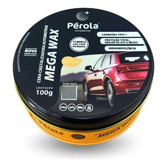 Cera Cristalizadora Mega Wax Pérola 100gr Foto 1