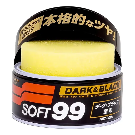 Cera De Carnaúba Premium Soft99 Dark & Black Paste Wax 300g Foto 1