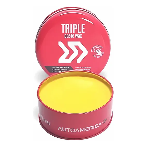 Cera De Carnauba Triple Paste Wax 100g Autoamerica Foto 1