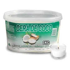 Cera De Coco Velas Artesanais 100% Vegetal Vegana 1 Kg Foto mini 1