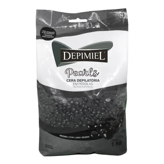 Cera Depilat贸ria Depimiel Lama Negra Espanhol 1kg Foto 1