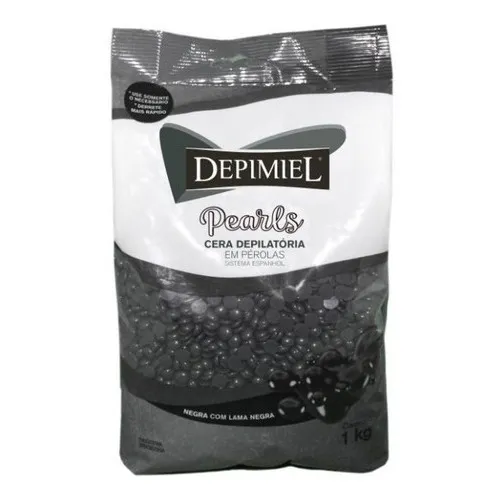 Cera Depilat贸ria Depimiel Lama Negra Espanhol 1kg Foto 1