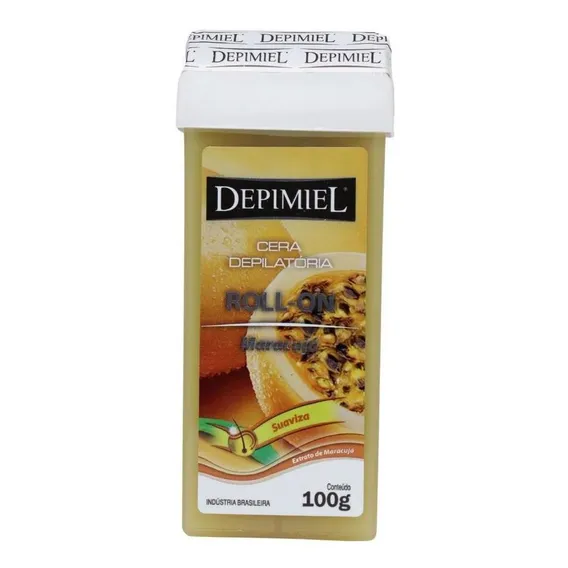 Cera Depilatória Depimiel Maracuja Roll-on Refil 100g Foto 1