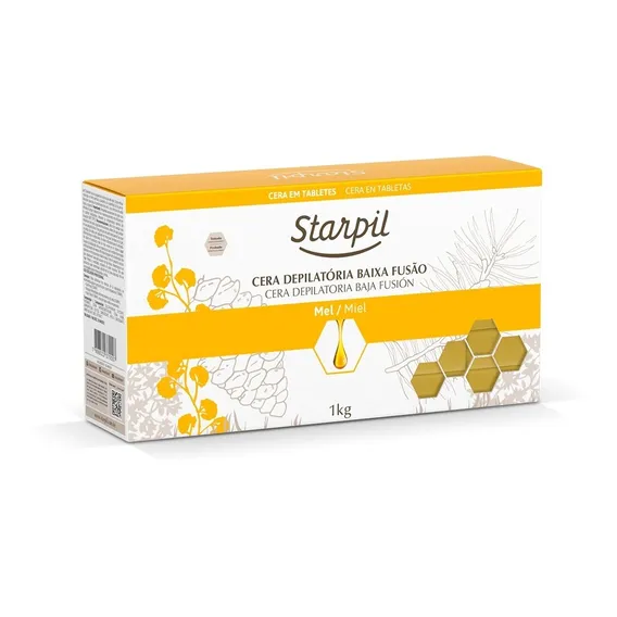 Cera Depilat贸ria Starpil Mel - 1 Kg Foto 1