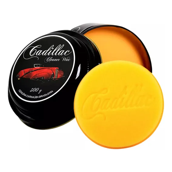 Cera em pasta em pote Cadillac Cera Carnauba Cleaner Wax Automotiva brilho 300g Foto 1