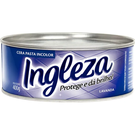 Cera em Pasta Incolor Ingleza Lata 400g Foto 1