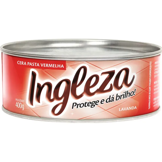 Cera Em Pasta Lavanda Vermelha 400g Ingleza Foto 1