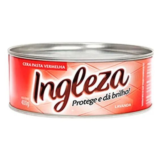 Cera Ingleza Em Pasta Vermelho 400 Gr Pisos Cimentados, Foto 1