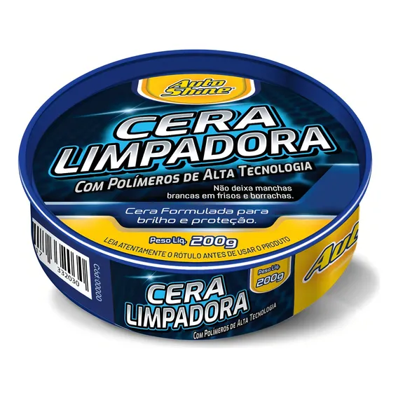 Cera Limpadora 200g Autoshine O Foto 1