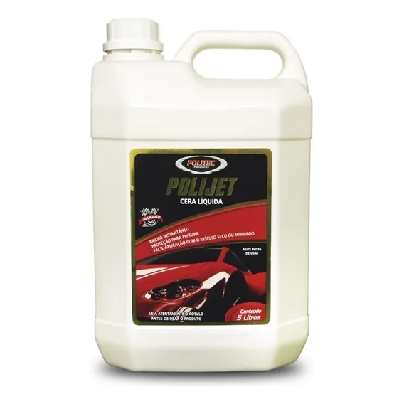 Cera Liquida Automotiva Polijet - 5 Litros - Politec Foto 1