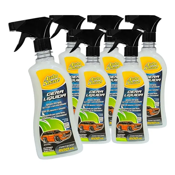 Cera Liquida Bts Spray Autoshine 500ml Kit C/6 Unidades Foto 1