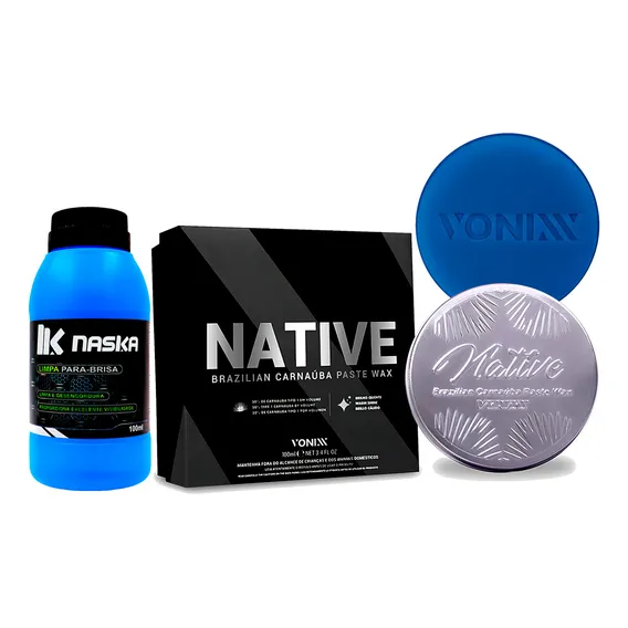 Cera Native carnaúba paste wax Vonixx carro 100ml Foto 1