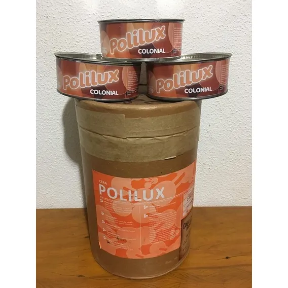 Cera Pasta Para Móveis Incolor Brilho Carnaúba 7kg Polilux Foto 1