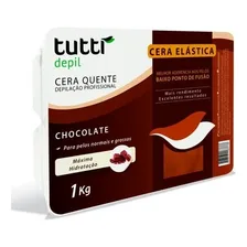 Cera Quente Elástica Chocolate 1kg Tutti Depil Foto mini 1