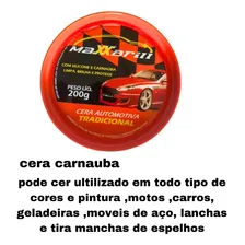 Cera tradicional com silicone e Carnaúba 200g Maxxbrill Foto mini 4