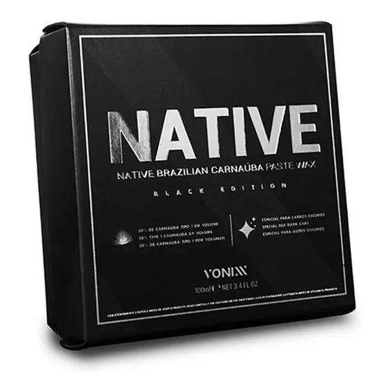 Cera Vonixx Native Black Carnaúba Preta Cristalizadora Foto 1