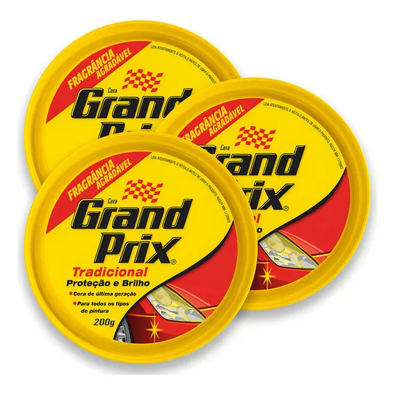Ceras Grand Prix cera polimento kit 3 latas Foto 1