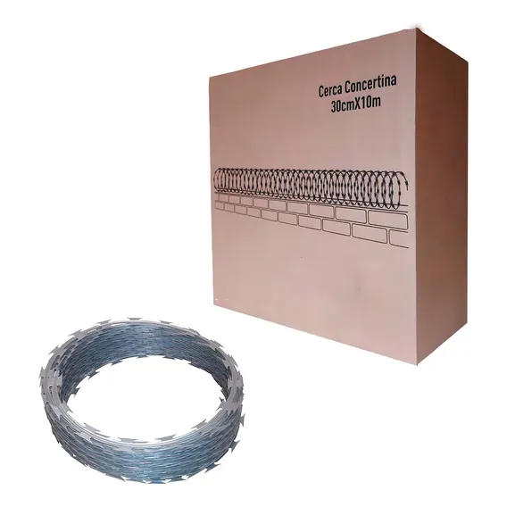 Cerca Concertina 30cm Rolo P/ 10m - Com Qualidade Foto 1