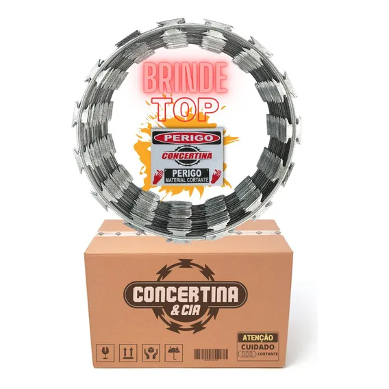 Cerca Concertina 45cm 10 Metros Com Foto 1